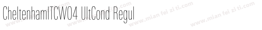CheltenhamITCW04 UltCond Regular字体转换